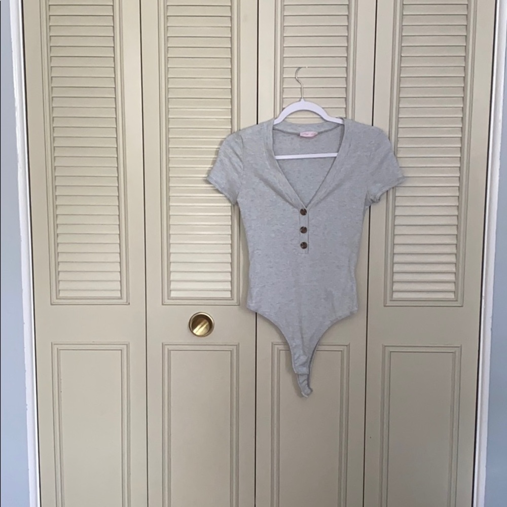 Gray leotard